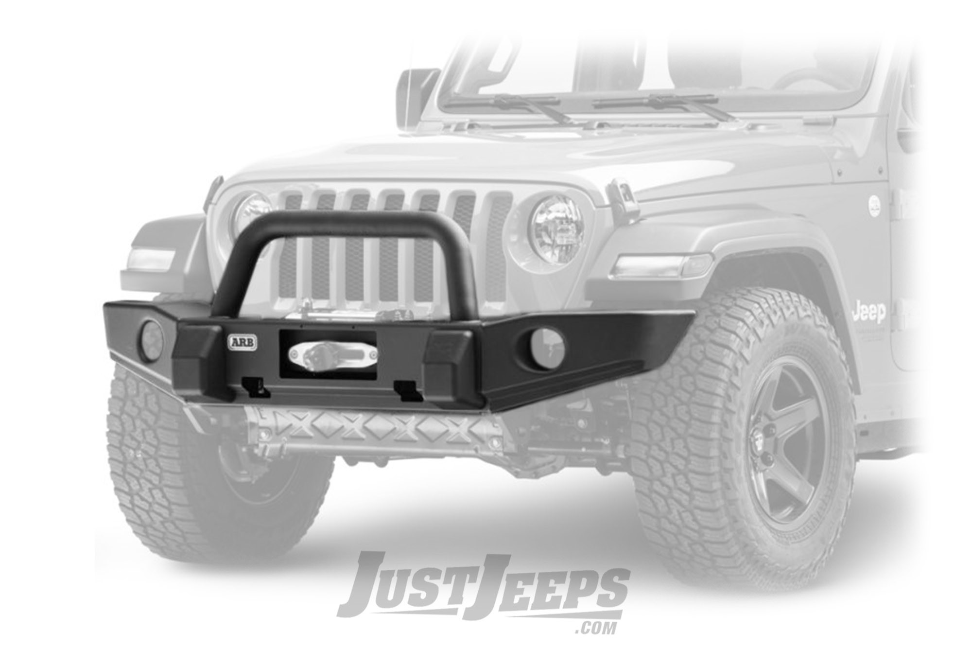 Just Jeeps ARB Classic Deluxe Front Bumper For 2018+ Jeep Gladiator JT ...