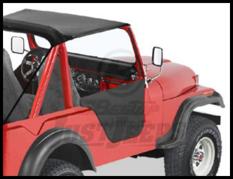 Bestop Half Doors In Black Crush For 1951 81 Jeep M38a1 Cj5 Cj6 53025 01