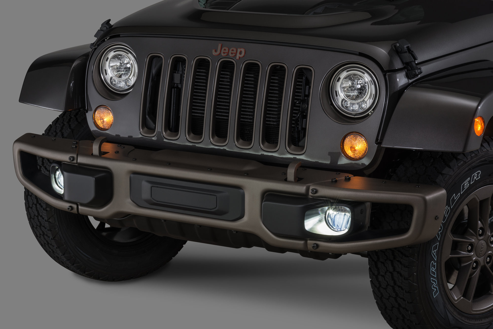 Mopar Led Fog Lamp Black For 2013 18 Jeep Wrangler Jk 2 Door Unlimited 4 Door Models With Metal Bumper Pair