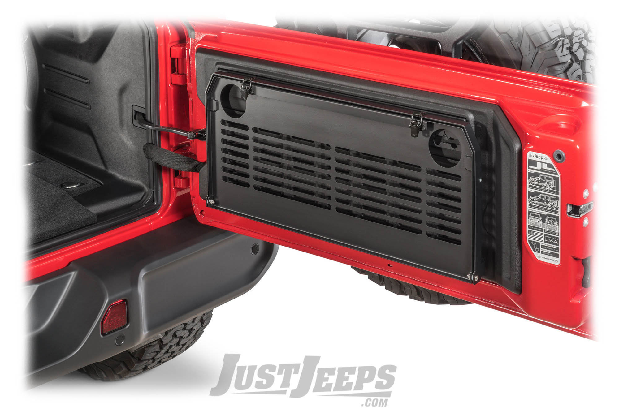 Just Jeeps MOPAR Tailgate Table For 2018+ Jeep Wrangler JL 2 Door