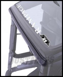 Rampage Windshield Channel Black For 1976-95 Jeep CJ Series & Wrangler YJ 901001