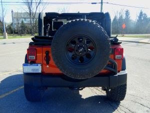 AEV Rear Bumper Tire Carrier For 2007-18 Jeep Wrangler JK, JKU 10305020AD