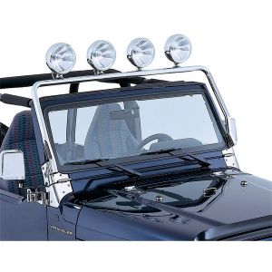 Rugged Ridge Full Frame Light Bar Stainless For 1997-06 TJ Wrangler, Rubicon and Unlimited 11138.01