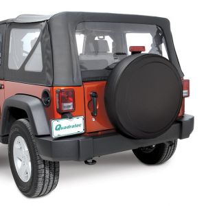 Boomerang Enterprises RG-32 Rigid Tire Cover in Textured Satin Black for 07-18 Jeep Wrangler JK, JKU RG-32