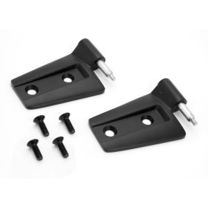 Rugged Ridge Passenger Side Door Hinge Set in Black Powder Coat For 2007-18 Jeep Wrangler JK 2 Door & Unlimited 4 Door Models 11202.22