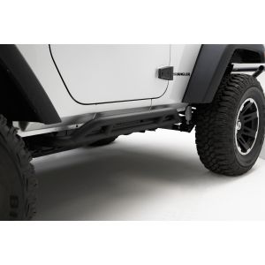 Rugged Ridge (Black) RRC Rocker Guards For 2007-18 Jeep Wrangler JK 2-Door Models 11504.23