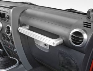 DV8 Off Road Billet Aluminum Passenger Grab Bar For 2007-10 Jeep Wrangler JK 2 Door & Unlimited 4 Door D-JP-180002-BL