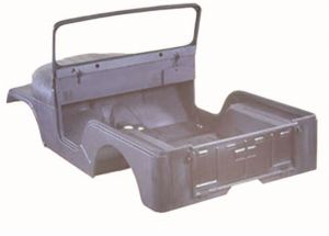 Omix-ADA Body Tub Kit Steel Jeep CJ5 1955-68 Includes Body tub, hood, 2 fenders, windshield frame and tailgate 12001.10