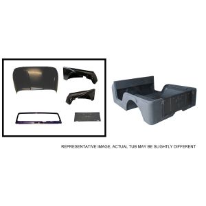 Omix-ADA Body Tub Kit Steel Jeep CJ5 1972-75 Includes Body tub, hood, 2 fenders, windshield frame and tailgate 12001.13