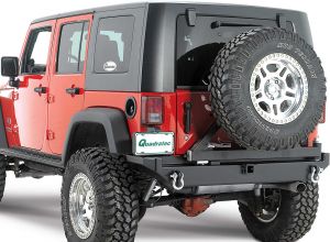 Rock Hard 4X4 Rear Bumper in Black for 07-18 Jeep Wrangler & Wrangler Unlimited RH5000-