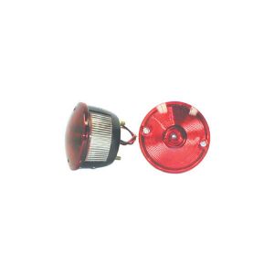 Omix-ADA Round Tail Lamp Light Left for 1946-75 Jeep CJ21 CJ3A CJ3B CJ5 CJ6 12403.01