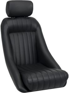 Corbeau Classic Bucket Fixed Back Seat in Black Vinyl 20051