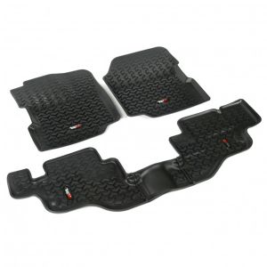 Rugged Ridge Floor Liner Kit In Black For 1976-95 Jeep CJ Series & Wrangler YJ 12987.09