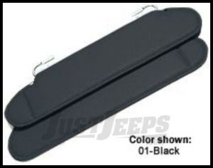 Omix-ADA Replacement Sun Visors Black Denim For 1987-95 Jeep Wrangler YJ 13312.15