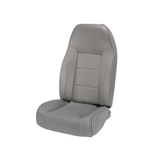 Rugged Ridge Premium High-Back Non Reclining Bucket Seat Grey denim 1976-02 Wrangler YJ TJ and CJ Series 13401.09