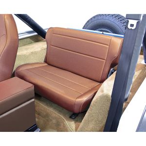 Rugged Ridge Fold & Tumble Vinyl Rear Seat Tan denim 1982-95 Wrangler and CJ 13462.04