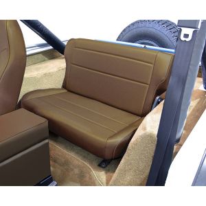 Rugged Ridge Fold & Tumble Vinyl Rear Seat Nutmeg denim 1982-95 Wrangler and CJ 13462.07