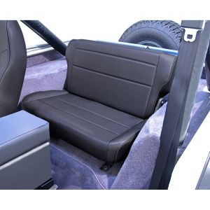 Rugged Ridge Fold & Tumble Vinyl Rear Seat Black denim 1982-95 Wrangler and CJ 13462.15