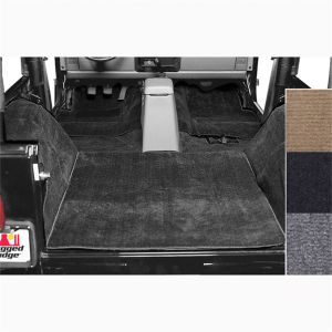 Rugged Ridge Carpet Kit Deluxe Black 1976-1995 Jeep Wrangler YJ & CJ7 13690.01