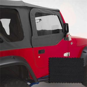 Rugged Ridge Replacement Upper Soft Door Kit Black Diamond For 1997-06 Jeep Wrangler TJ & TJ Unlimited Models 13714.35