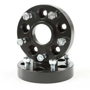 Rugged Ridge 1.25" Black Aluminum Wheel Adapters Converts 5" X 4.5" To 5" X 5" Bolt Pattern 15201.15