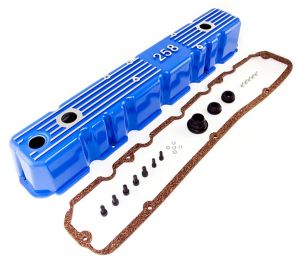 Omix-ADA Aluminum Valve Cover Blue For 1981-87 Jeep CJ & Wrangler With 259 17401.11