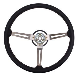 Omix-ADA Steering Wheel Leather Black For 1976-95 Jeep CJ Series, Wrangler YJ & Full Size 18031.06