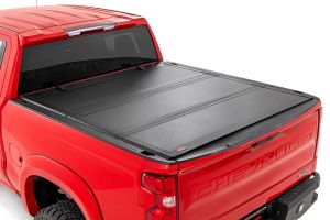 Rough Country Hard Tri-Fold Flip Up Bed Cover 5'10" Bed For 19-24 Chevy/GMC 1500 49120580