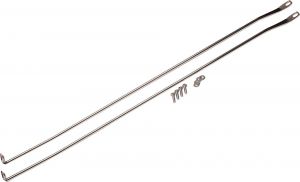 Kentrol Polished Stainless Steel Strut Rod Kit for 97-06 Jeep Wrangler TJ & Unlimited 30529