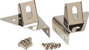 Kentrol Stainless Steel Windshield Light Mount Brackets for 76-95 Jeep CJ-5, CJ-7, CJ-8 Scrambler & Wrangler YJ 30531