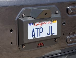 American Trail Products Spare Tire Delete-License Plate Camera Mount for 18+ Jeep Wrangler JL, JLU 36180003