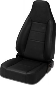 BESTOP TrailMax II Sport Front Reclining Seat In Black Crush For 1976-06 Jeep CJ Series, Wrangler YJ & Wrangler TJ Models 3943401