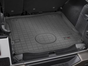 WeatherTech Cargo Liner With Subwoofer In Black For 2015-18 Jeep Wrangler JK Unlimited 4 Door Models 40745