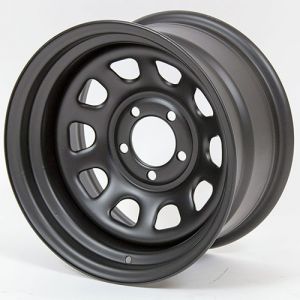 Pro Comp 51 Rock Crawler Series Wheel 15x10 With 5 On 5.50 Bolt Pattern & 3.75 Backspace In Flat Black 51-5185F