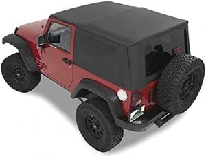 Pavement Ends Replay Replacement Top Black Diamond For 2010+ Jeep Wrangler JK 2 Door  51203-35