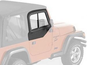 BESTOP Upper Door Sliders In Black Denim For 1997-06 Jeep Wrangler TJ & TLJ Unlimited Models 5178715