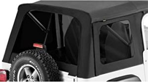 BESTOP Tinted Window Kit For BESTOP Supertop In Black Denim For 1976-95 Jeep Wrangler YJ & CJ7 5859915