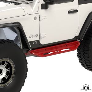 MetalCloak Overland Rocker Flip Step Kit for 18+ Jeep Wrangler JL 2 Door 6352-