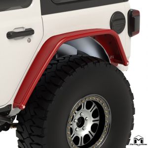 MetalCloak Overland Tube Fenders Rear for 18+ Jeep Wrangler JL, JLU 6400-