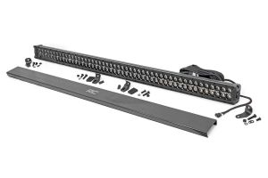 Rough Country 50" Cree LED Light Bar (Dual Row | Black Series With Amber DRL) 70950BDA