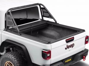 Rugged Ridge Armis Retractable Bed Cover With Max Track Rails for 20+ Jeep Gladiator JT 13550.35