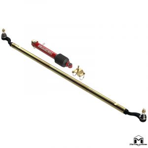 MetalCloak Dog-Legged Tie Rod & RockSport RED Stabilizer Kit for 18+ Jeep Wrangler JL, JLU & 20+ Gladiator JT 7623-