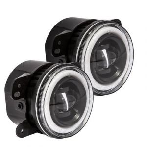 Pro Comp 3.5" LED HALO RING Fog Lights For 2007-18 Jeep Wrangler JK 2 Door & Unlimited 4 Door Models 76504P