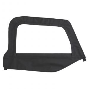 SmittyBilt Soft Upper Door Skin Passenger Side With Frame In Black Denim For 1997-06 Jeep Wrangler TJ & TLJ Unlimited Models 79515