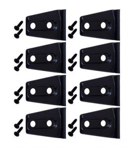 Kentrol Stainless Steel Door Hinge Overlays for 07-18 Jeep Wrangler JK Unlimited 80021-