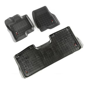 Rugged Ridge Floor Liner Kit Black for Ford F-150 15-20 82987.05