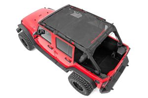 Rough Country Mesh Bikini Top Plus for 07-18 Jeep Wrangler JKU 85110