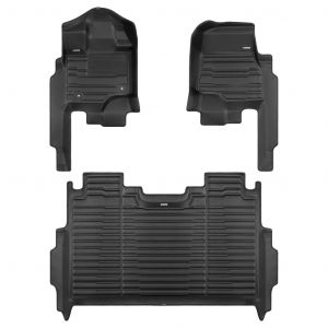 TuxMat Floot Mats for 21-25 Ford F150 SuperCrew without Rear Seat Fold Out Storage 8601