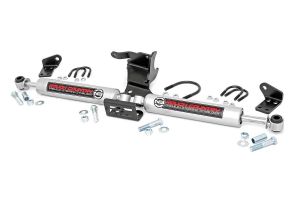 Rough Country N3 Dual Steering Stabilizer For 2018+ Jeep Wrangler JL 2 Door & Unlimited 4 Door Models 87304