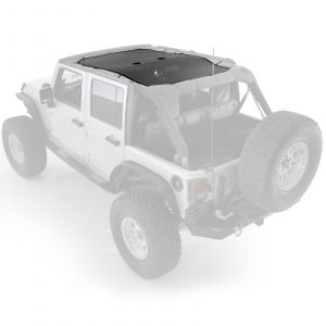 SmittyBilt Cloak Extended Mesh Top in Black Mesh For 2007-18 Jeep Wrangler JK Unlimited 4 Door Models 95500